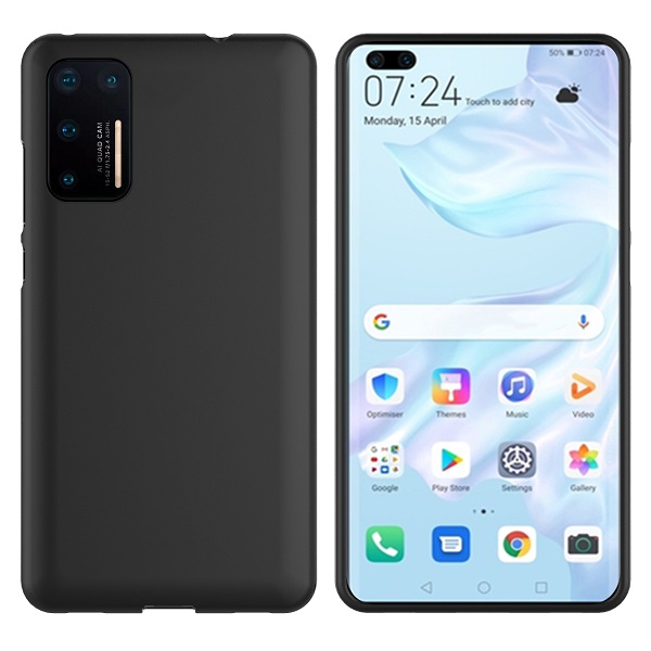 Slim Matte Soft TPU Case for Huawei P40 - Black