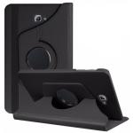 360 Degree Rotating Stand Smart Cover for Samsung Galaxy Tab E 9.6 (T560) - Black
