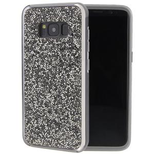 Hybrid Premium Diamond Bling Shockproof Phone Case for Samsung Galaxy S8 Plus - Black