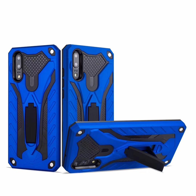 Rugged Defender Case with Kickstand for Huawei P20 Lite - Blue