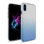 Two Tone Glitter Case for Apple iPhone XS Max - Blue