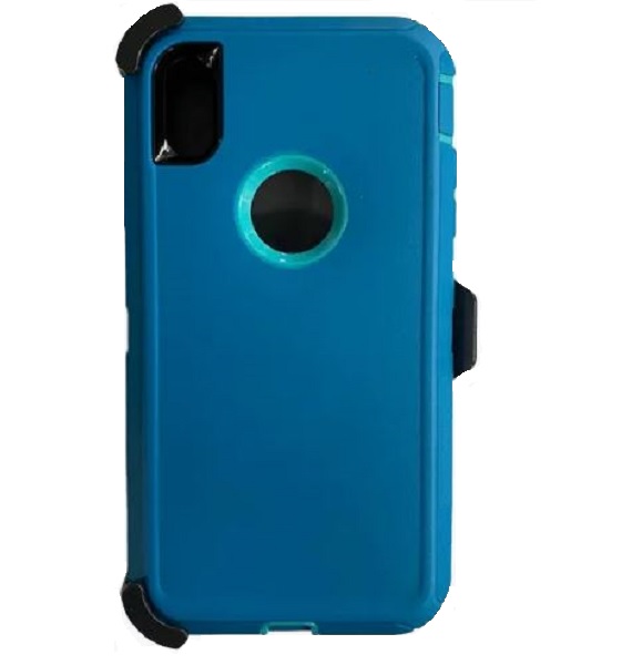 Triple Layer Protection Case & Belt Clip for Apple iPhone X/XS - Teal