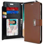 Goospery Rich Diary Wallet Case for Apple iPhone X/XS - Brown