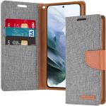 Goospery Canvas Diary Wallet Case for Samsung Galaxy S9 Plus - Grey