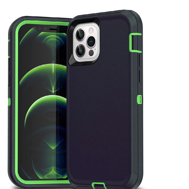 Triple Layer Protection Case & Belt Clip for Apple iPhone 14 Pro - Purple