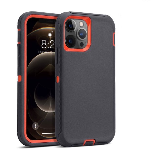 Triple Layer Protection Case & Belt Clip for Apple iPhone 12 Pro Max - Dark Grey