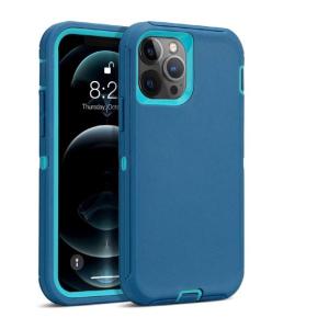 Triple Layer Protection Case & Belt Clip for Apple iPhone 12/12 Pro - Teal