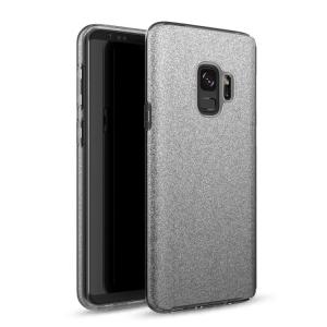 Two Tone Glitter Case for Samsung Galaxy S9 - Black