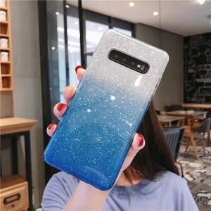 Two Tone Glitter Case for Samsung Galaxy S10E - Blue