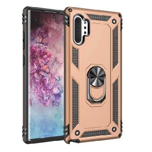 Armor Hybrid Military Case with Ring Kickstand for Samsung Galaxy Note 10 Plus 5G- Golden