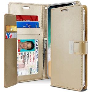 Goospery Rich Diary Wallet Case for Samsung Galaxy Note 10 - Golden