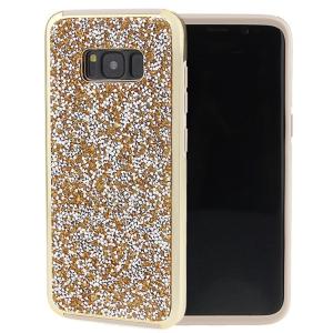 Hybrid Premium Diamond Bling Shockproof Phone Case for Samsung Galaxy S8 Plus - Golden