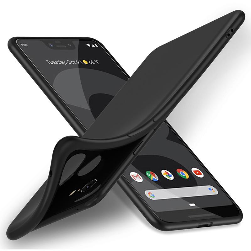 Slim Matte Soft TPU Case for Google Pixel 3 XL - Black