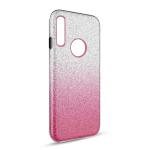 Two Tone Glitter Case for Samsung Galaxy A20S - Hot Pink
