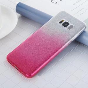 Two Tone Glitter Case for Samsung Galaxy Note 8 - Hot Pink