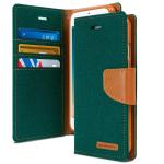Goospery Canvas Diary Wallet Case for Apple iPhone 7/8 Plus - Green