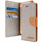 Goospery Canvas Diary Wallet Case for Apple iPhone 6/6S - Grey