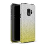 Two Tone Glitter Case for Samsung Galaxy S9 Plus - Yellow