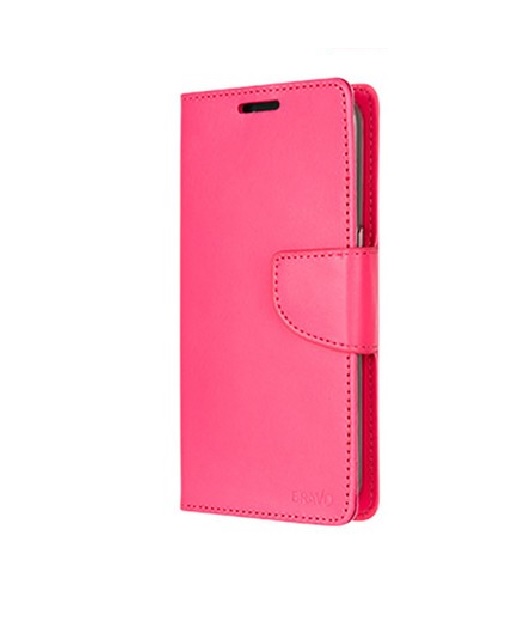 Goospery Bravo Diary Wallet Case for Samsung Galaxy S8 Plus - Hot Pink
