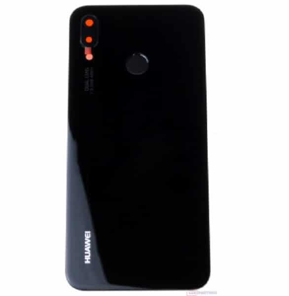 Back Cover With Camera Lens Compatible for Huawei P20 Lite - Black