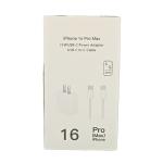 iPhone Series 16 USB-C Wall Power Adapter with USB-C to USB-C Cable in Retail Packaging (35W)