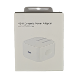 iPhone USB-C 40W Dynamic Power Adapter with 60W Max in Retail Packaging - White