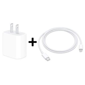 iPhone USB-C Wall Power Adapter with USB-C to Lightning Cable in Retail Packaging (20W)