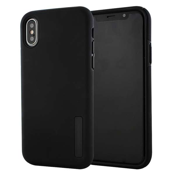 Hybrid Shock Absorbing Case for Moto G7 - Black
