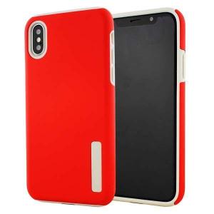 Hybrid Shock Absorbing Case for Moto One Action - Red