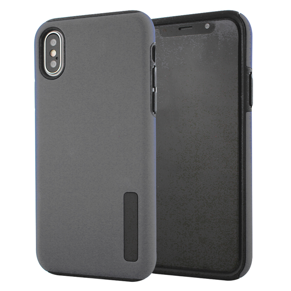 Hybrid Shock Absorbing Case for Moto One Action - Grey