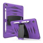 Shockproof Heavy Duty Rugged Defender Case for Apple iPad 5/6 (2017/2018) / iPad Air / Air 2 / iPad Pro 9.7 - Purple