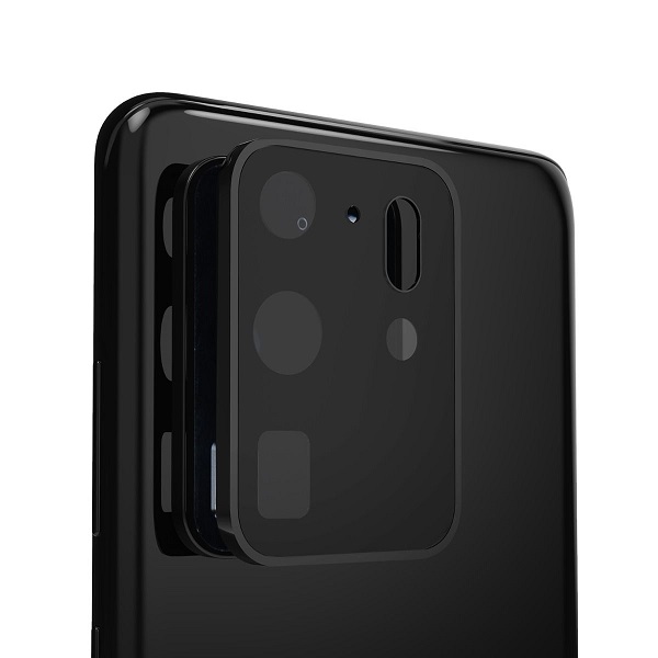 Tempered Glass Camera Lens Protector for Samsung Galaxy S20 Ultra - Black