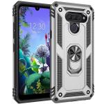 Armor Hybrid Military Case with Ring Kickstand for LG Q60 / LG K50 - Silver
