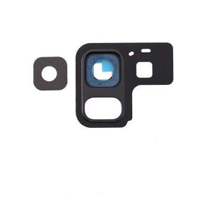 Back Camera Lens With Bezel Ring Compatible for Samsung Galaxy A8 (A530 / 2018) - Black