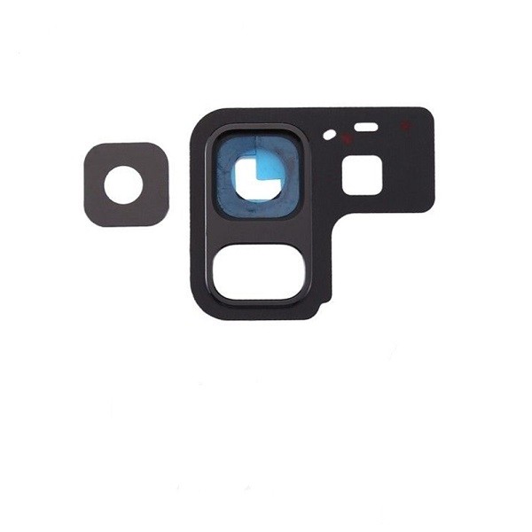 Back Camera Lens With Bezel Ring Compatible for Samsung Galaxy A8 (A530 / 2018) - Black
