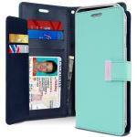 Goospery Rich Diary Wallet Case for Samsung Galaxy S8 Plus - Teal