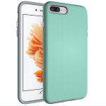 Triangle Shockproof Case with Anti Slip Grains for Apple iPhone 6/6S - Teal