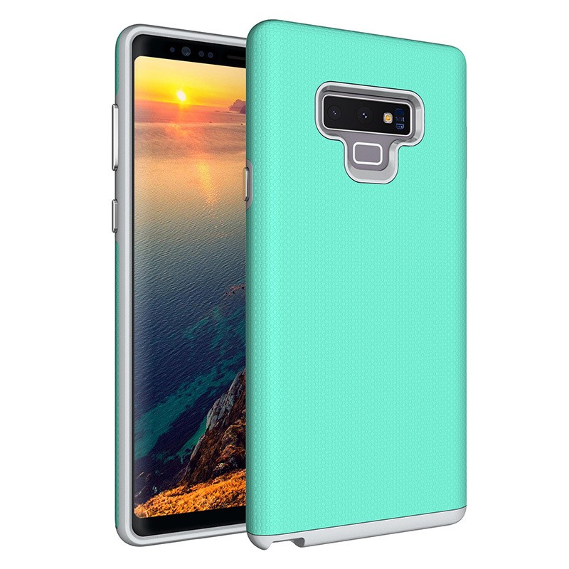 Triangle Shockproof Case with Anti Slip Grains for Samsung Galaxy Note 9 - Teal