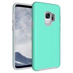 Triangle Shockproof Case with Anti Slip Grains for LG G7 - Teal
