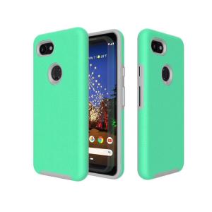 Triangle Shockproof Case with Anti Slip Grains for Google Pixel 2 XL - Teal
