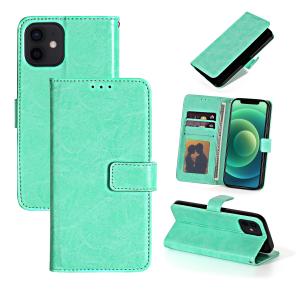 PU Leather Wallet Case for Apple iPhone 12 / 12 Pro - Teal