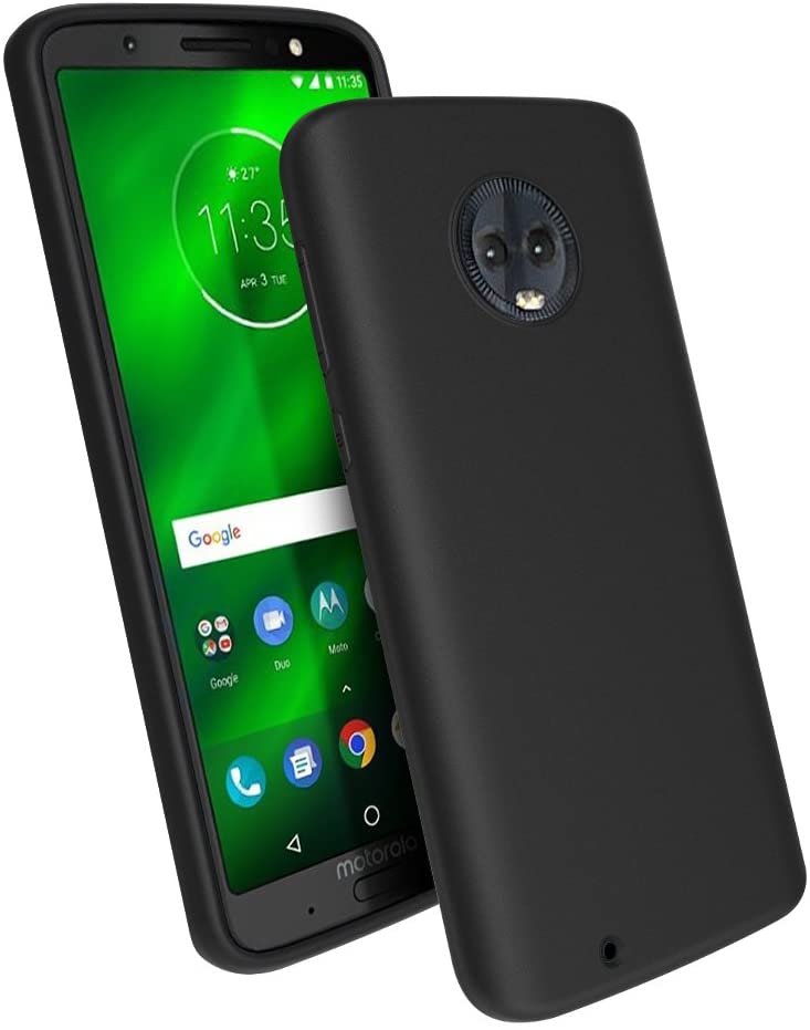 Slim Matte Soft TPU Case for Moto G6 - Black