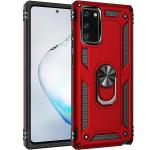 Armor Hybrid Military Case with Ring Kickstand for Samsung Galaxy Note 20 - Red