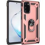 Armor Hybrid Military Case with Ring Kickstand for Samsung Galaxy Note 20 - Rose Golden