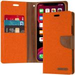 Goospery Canvas Diary Wallet Case for Samsung Galaxy S9 Plus - Orange