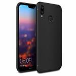 Slim Matte Soft TPU Case for Huawei P20 Lite - Black