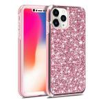 Hybrid Premium Diamond Bling Shockproof Phone Case for Apple iPhone 11 Pro Max - Hot Pink