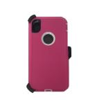 Triple Layer Protection Case & Belt Clip for Apple iPhone XR - Pink