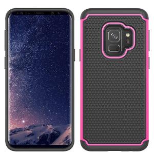 Anti Drop Total Defense Case for Samsung Galaxy S9 - Hot Pink