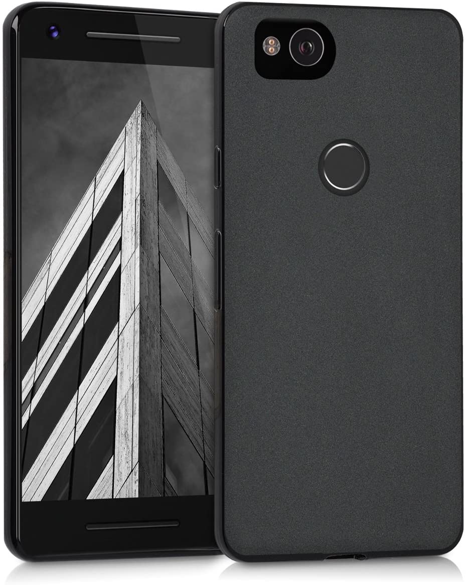 Slim Matte Soft TPU Case for Google Pixel 2 - Black